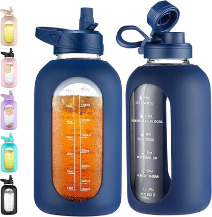 CIVAGO 64 oz Glass Water Bottle by CIVAGO