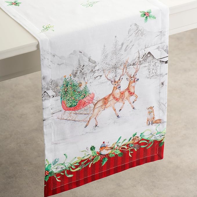 Maison d' Hermine Table Runner 100% Cotton 14.50" x 108" | Table Runners 108 - Image 9