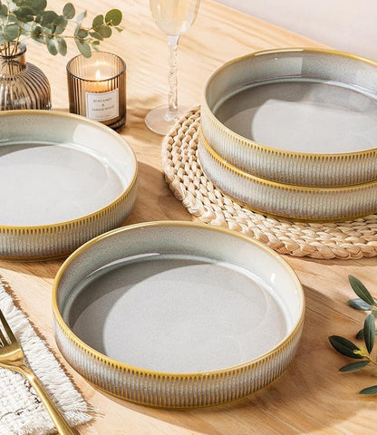 7.5" Ceramic Pasta Bowls Set of 4, Salad Bowls | Versatile Serving Bowls - Image 5