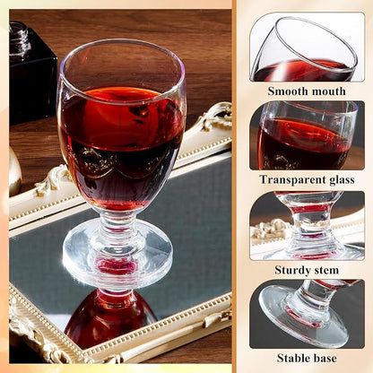 Patelai Set of 12 Water Goblet, 10.5 oz Clear Drinking Glasses Bulk Dishwasher - Image 3