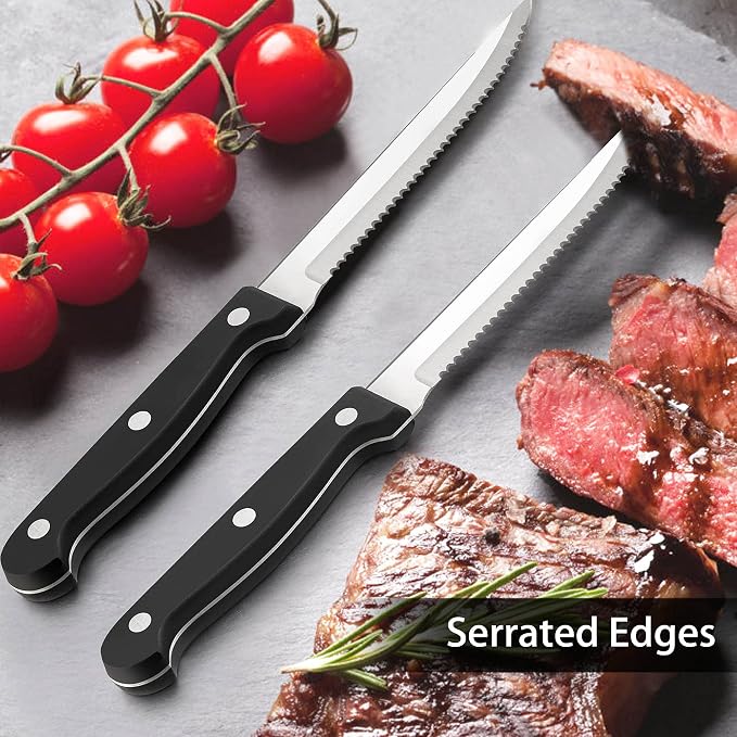 LIANYU 48-Piece Black Silverware Set - Image 5