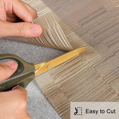 Table Runner 53 Inches Long, Vinyl Woven Farmhouse Table Runners | Washable - Image 5