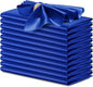 P Pothuiny 12 Pcs Royal Blue Satin Napkins 17 x 17 in, Satin Cloth Napkins | by P+Pothuiny