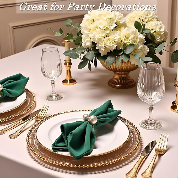 Pearl Napkin Rings Set of 12 - Image 7