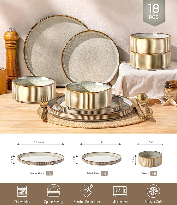 GBHOME Stoneware Dinnerware Sets - Image 9