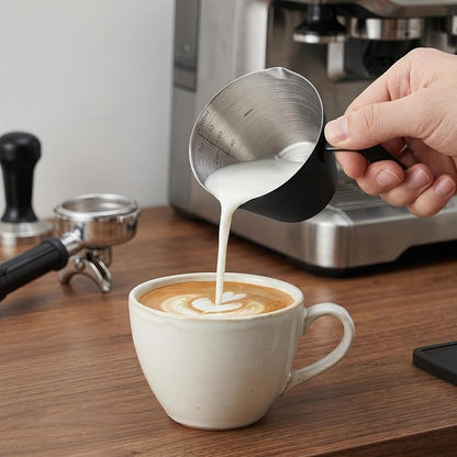4 Pack Stainless Steel Espresso Measuring Cup, 3.4OZ/100ML Double Spout - Image 4