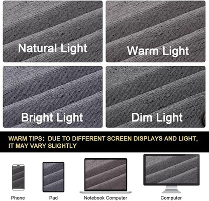 PrinceDeco 100% Blackout Curtains for Sliding Glass Doors Thermal Insulated Door Curtain for Bedroom/Living Room Room Darkening Curtains Shades for Sliding Glass Doors,W100 X L96 Inch,Grey