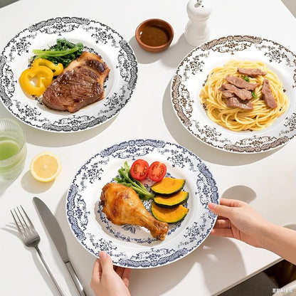 Dinner Plates, Ceramic Plates Set of 6, Kitchen Plates Microwave Safe, Kitchen - Image 7