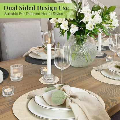 Fyvva Placemats Set of 8, Stain & Scratch Resistant, - Image 6