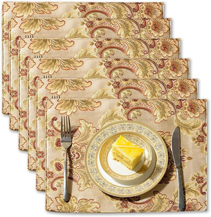 Extra Luxury Dinner Placemats Set of 6, by NYSMXF