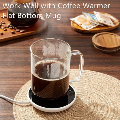 DRASTAR Glass Coffee Mugs, 20 oz Clear Coffee Cups, Coffee Mug - Image 2