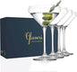 Glaver's Martini Glasses Set of 4 Cocktail Glasses, 10.5 Ounce Stemmed by Glavers