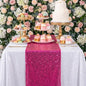 Hot Pink Sequin Table Runner 12x72 Inch Wedding, Birthday Party Centerpiece | by ShiDianYi