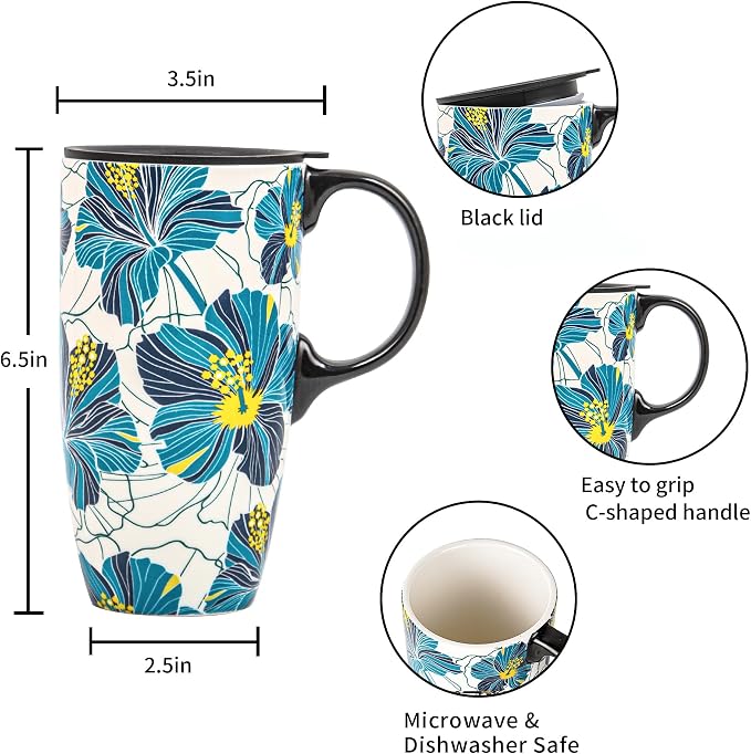 Topadorn 17oz Ceramic Travel Mug - Image 8
