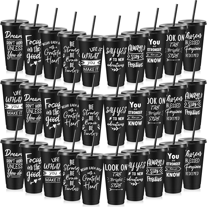 Uiifan 30 Pcs Inspirational Cups Bulk by Uiifan