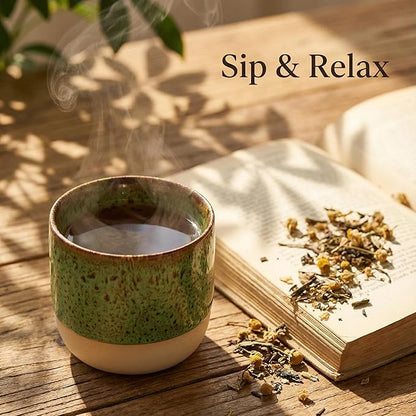 Ceramic Tea Cups 7oz Japanese Style Ceramic Tea Set, Tea Cup, Herbal Tea Coffee - Image 6
