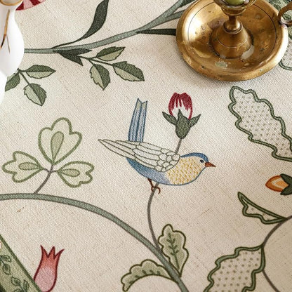 bilin gaier Designer French Linen Table Runner, Floral Pattern, Dining Table - Image 5
