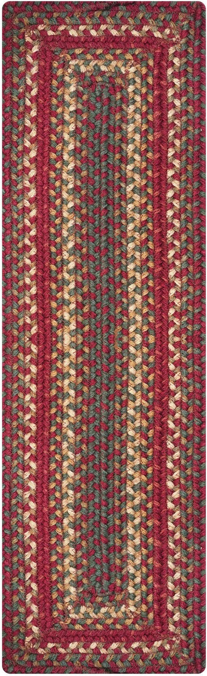 Homespice Cider Barn Long Table Runner - 11"x36", Rectangle, Red - Handcrafted with Jute - Rich Colors, Easy to Clean, Durable and Protects Furniture
