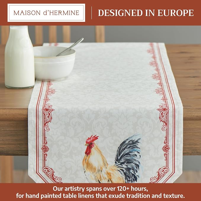 Maison d' Hermine Table Runner 100% Cotton 14.50" x 72" | Table Runners 72 - Image 2