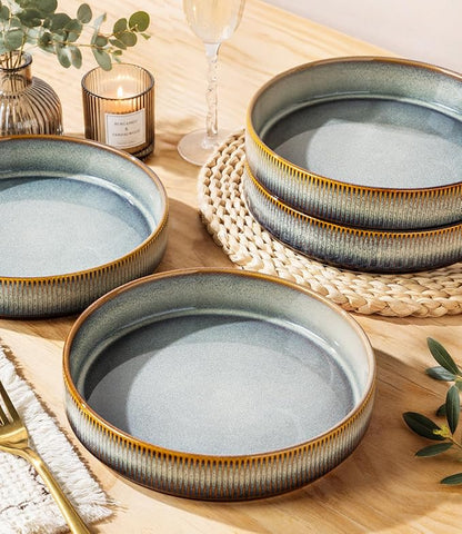 7.5" Ceramic Pasta Bowls Set of 4, Salad Bowls | Versatile Serving Bowls - Image 5
