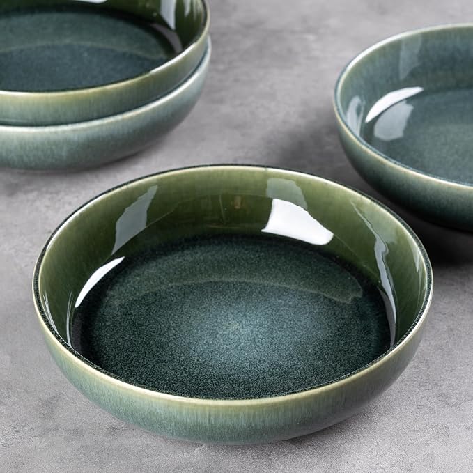 GBhome 8.75'' Large Ceramic Pasta Bowls, 38oz Stoneware Pasta Serving Bowls Set - Image 2