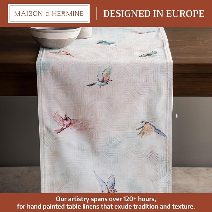 Maison d' Hermine Table Runner 100% Cotton 14.50" x 72" | Table Runners 72 - Image 2