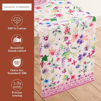 Maison d' Hermine Table Runner 100% Cotton 14.50" x 108" | Table Runners 108 - Image 2