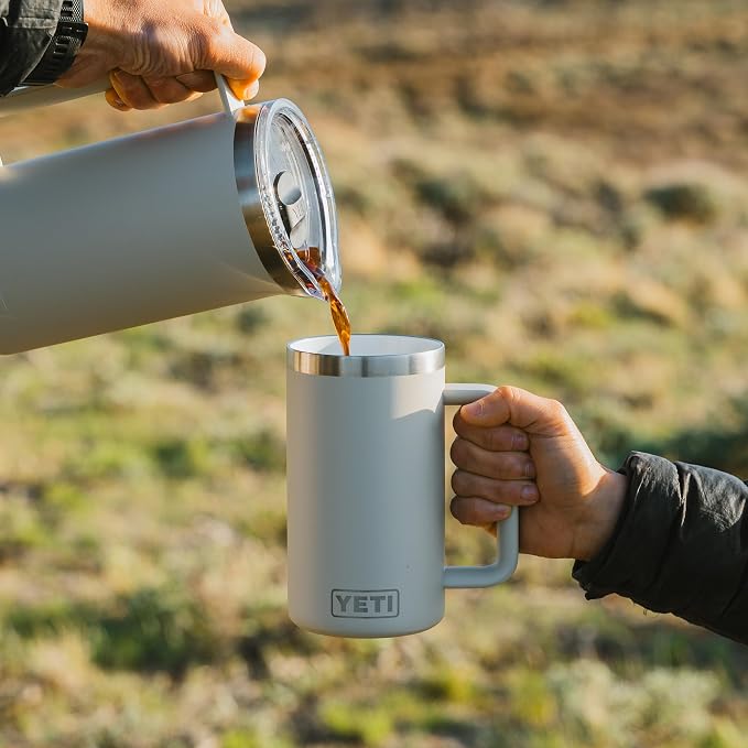 YETI Rambler 24 oz Ceramic Lined Stackable Mug 2.0, Vacuum Insulated, Stainless - Image 4