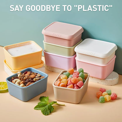 ISSEVE 8Pack 8oz Silicone Snack Containers - Image 3