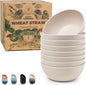 Grow Forward Premium Wheat Straw Bowls Set of 8 by GrowForward
