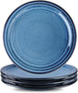 HASENSE Ceramic Dinner Plates Set of 4, 10 Inch Large Porcelain Pasta and Salad by Hasense