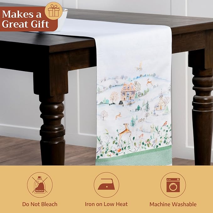 Maison d' Hermine Table Runner 100% Cotton 14.50" x 108" | Table Runners 108 - Image 5
