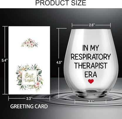 AGMDESIGN In My Respiratory Therapist Era Funny Wine Glass - Image 2