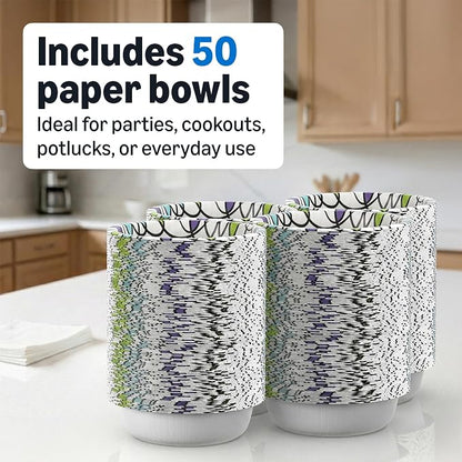 Amazon Basics Ultra Disposable Paper Bowls, 20 Oz, Microwave Safe, Soak Proof - Image 5