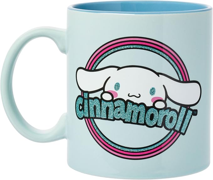 Silver Buffalo Sanrio Hello Kitty and Cinnamoroll Duo, Ceramic Mug, 20oz | - Image 2