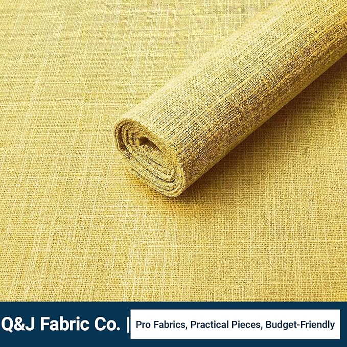 Q&J Fabric Co. Linen-Textured Table Runner 1 Pack 13x72 Inch Gold | Polyester - Image 8