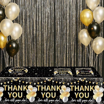 41Pcs Black Gold Thank You Decorations Thank You - Image 7
