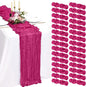 30 Pack Cheesecloth Table Runner 10FT Fuschia Table Runner Boho Gauze Cheese by Showgeous