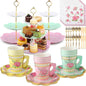 Layhit 83 Pcs Disposable Tea Party Set by ShungLan