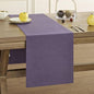 Basic Linen Style Table Runner, 14x90 Inch Purple | Mitered Corner Design by ZEEMARTONLINE