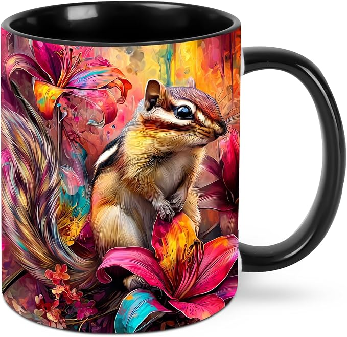 Squirrel Coffee Mug 11 Ounce Mugs Ceramic Tea Cup Drinking Water Cups | Novelty by FyLybois