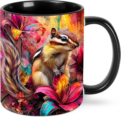 Squirrel Coffee Mug 11 Ounce Mugs Ceramic Tea Cup Drinking Water Cups | Novelty by FyLybois