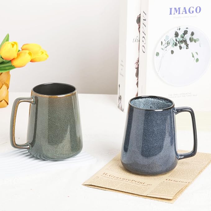 Large Ceramics Coffee Mugs, 24 OZ, - Image 4