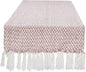 DII Woven Basics Collection 100% Cotton Knit Table Runner, Pale Mauve by DII
