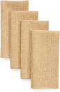 Solino Home Linen Cloth Napkins Set of 4-100% Pure Linen Golden Nugget Dinner Napkins 20 x 20 Inch for Spring, Easter - Athena, Handcrafted and Machine Washable