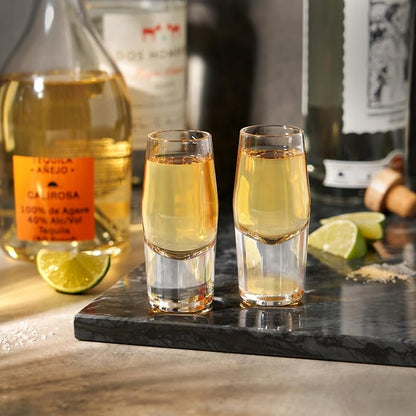 Viski Heavyweight Crystal Shot Glasses Set of 2 - Image 4