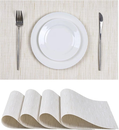 Leetaltree Pale Beige Placemats Set of 4 by Leetaltree-ArtatEveryTable
