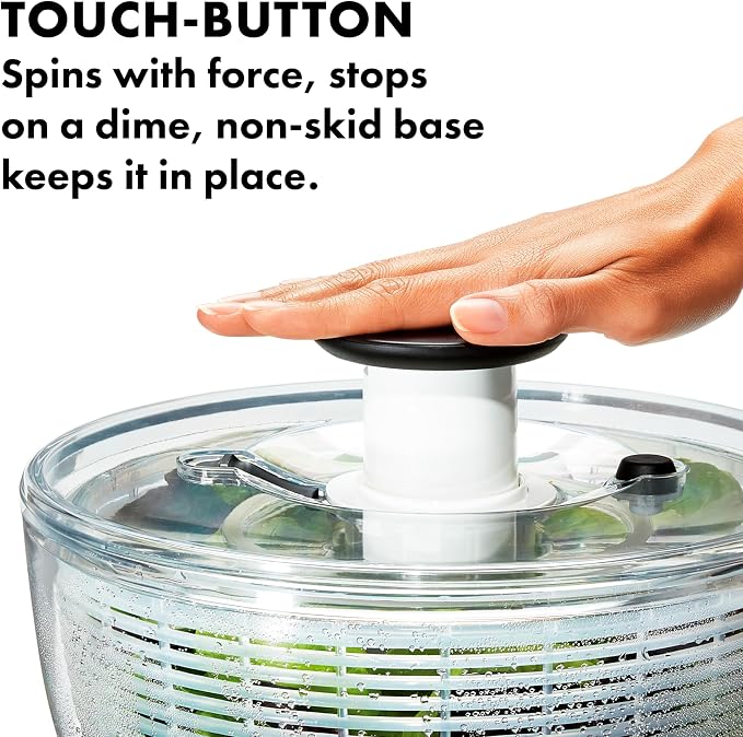 OXO Good Grips Salad Spinner | Lettuce Spinner | Fruit Washer | Fruit Washing - Image 7