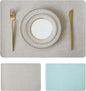 Leetaltree Reversible Faux Leather Placemats 12x17 Inch, Heat Resistant by Leetaltree-ArtatEveryTable