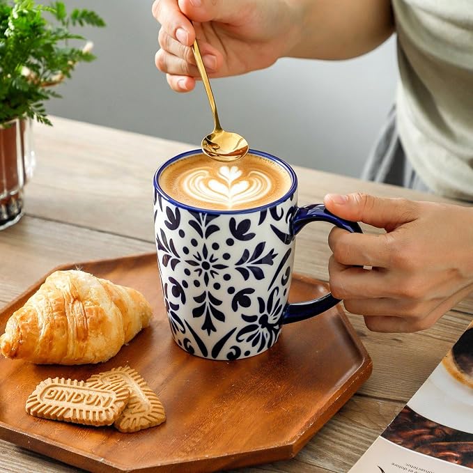 HASENSE 15OZ Coffee Mugs, Ceramic Coffee Mugs Set of 4 - Image 6